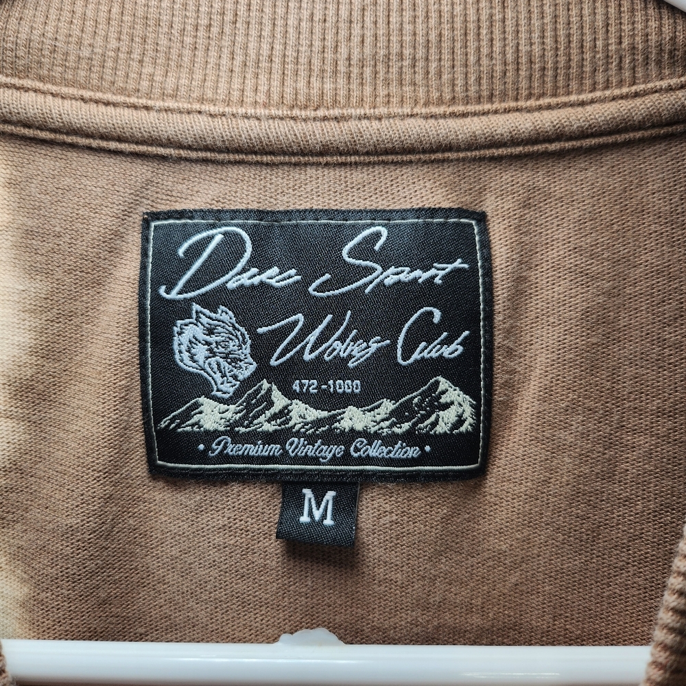 Darc Sport Wolves Cropped Tee Brown / Cream Size M - Picture 5 of 5